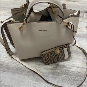 Anne Klein Cream and Brown Totes with Versatile Style